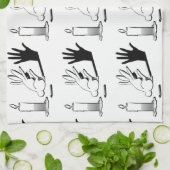 Schatten-Kaninchen durch LightIllusions.com Handtuch (Gefaltet)