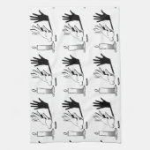 Schatten-Kaninchen durch LightIllusions.com Handtuch (Vertikal)