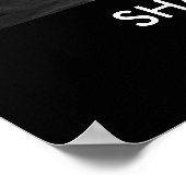 Schatten können nicht ohne Licht existieren Poster (Ecke)