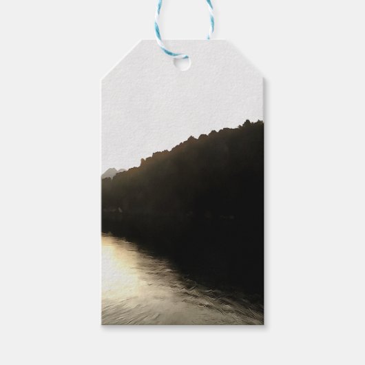 Schatten - Landschaftskunst Geschenkanhänger (Vorderseite)