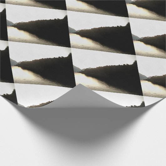 Schatten - Landschaftskunst Geschenkpapier (Ecke)