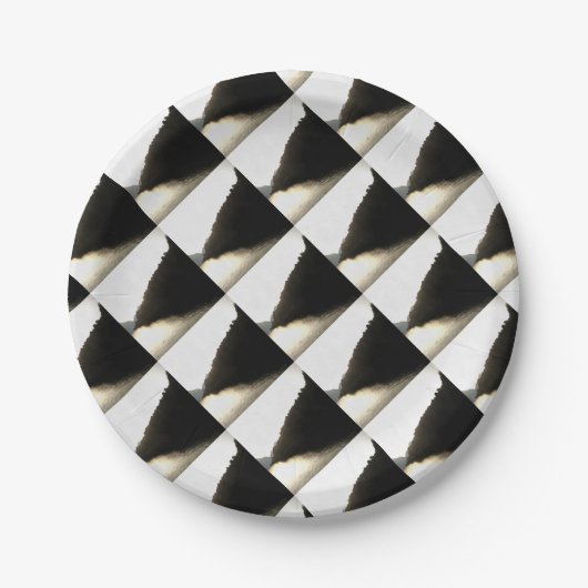 Schatten - Landschaftskunst Pappteller (Vorderseite)