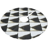 Schatten - Landschaftskunst Polyester Weihnachtsbaumdecke (Schrägansicht)