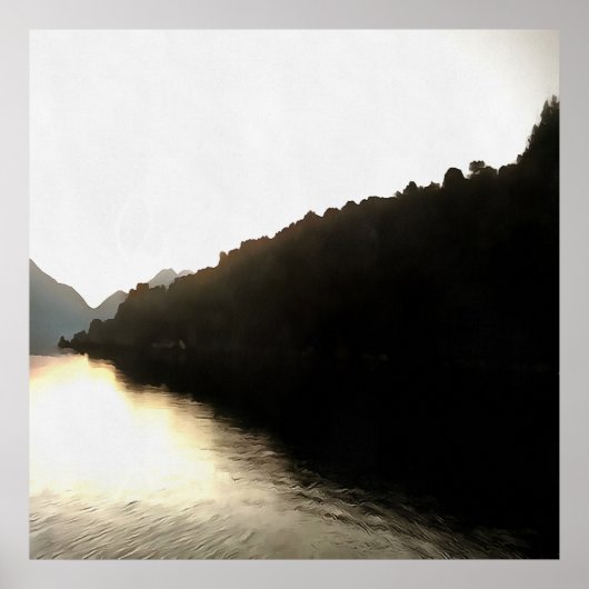 Schatten - Landschaftskunst Poster (Vorne)