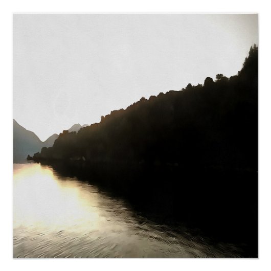 Schatten - Landschaftskunst Poster (Vorderseite)