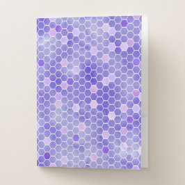 SCHATTEN LILA HONEYCOMB-PATTER BEWERBUNGSMAPPE
