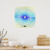Schatten-Looking-Glass-Mandala ( Regenbogen ) Poster (Küche)
