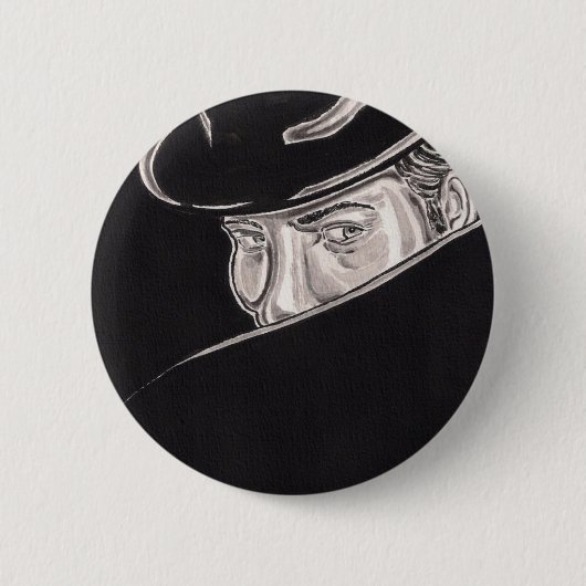 Schatten-Mannknopf Button (Vorderseite)