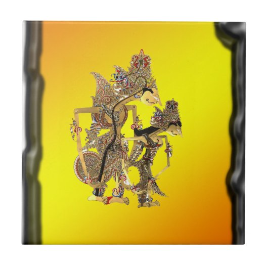 Schatten-Marionetten indonesisch Fliese (Vorderseite)