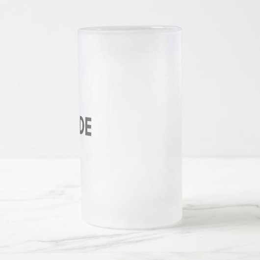 Schatten Mattglas Bierglas (Mittel)