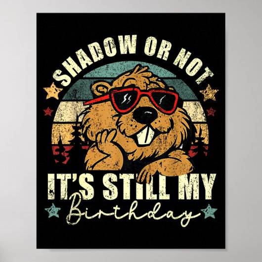 Schatten oder nicht, es ist immernoch mein Geburts Poster (Vorne)