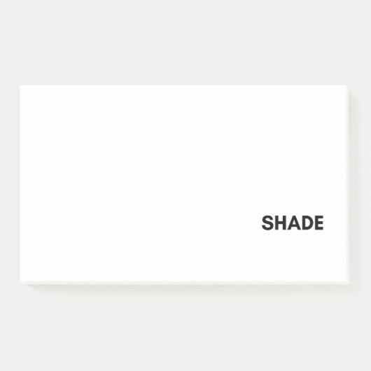 Schatten Post-it Klebezettel (Vorderseite)