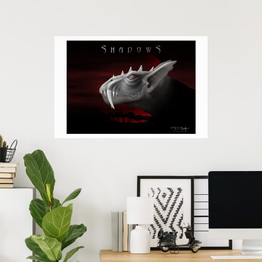 Schatten Poster (Heimbüro)