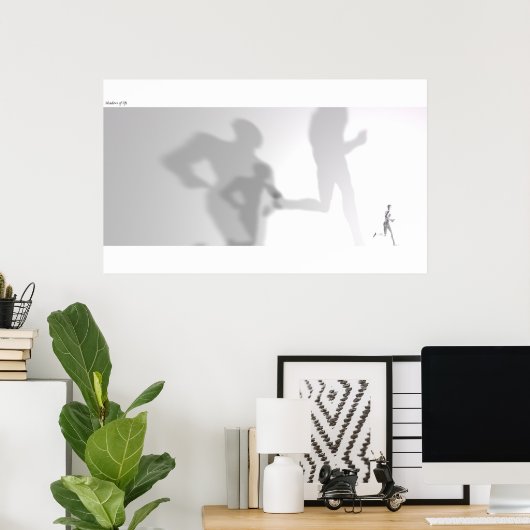 Schatten Poster (Heimbüro)