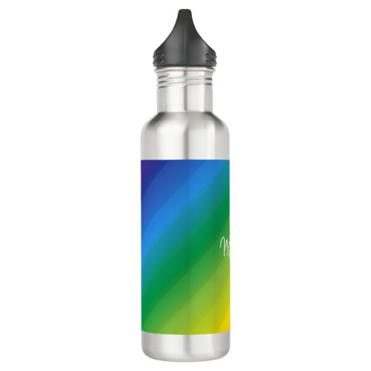 Schatten Rainbow LGBTQ Edelstahlflasche (Links)
