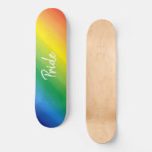 Schatten Rainbow LGBTQ Skateboard (Vorderseite)