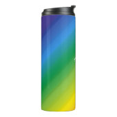 Schatten Rainbow LGBTQ Thermosbecher (Nach links gedreht)