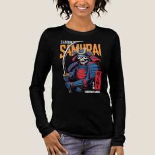 Schatten-Samurai-Skelettkrieger in blauer Rüstung Tri-Blend Shirt