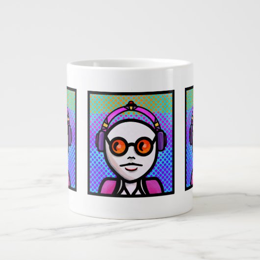 Schatten schauen Jumbo-Tasse (Vorderseite)
