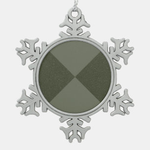 Schatten & Schneeflocken - Maßgeschneiderte Orname Zinn-Ornament