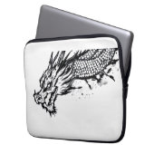 Schatten-Schuppen-Drache Laptopschutzhülle (Vorderseite Links)