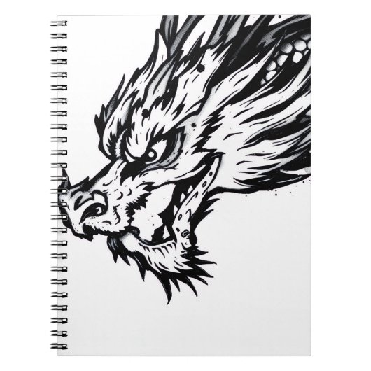 Schatten-Schuppen-Drache Notizblock (Vorderseite)