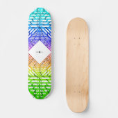 Schatten-Spektrum (Regenbogen) Skateboard (Vorderseite)