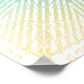 Schatten-Spiegel-Mandala (Regenbogen) Poster (Ecke)