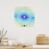 Schatten-Spiegel-Mandala (Regenbogen) Poster (Küche)