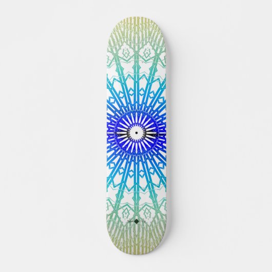 Schatten-Spiegel-Mandala Skateboard (Vorne)