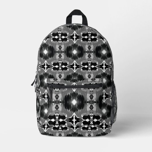 Schatten Spiegel Muster Bedruckter Rucksack (Vorderseite)