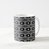 Schatten Spiegel Muster  Kaffeetasse (VorderseiteRechts)
