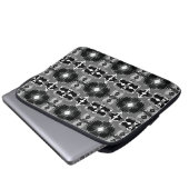 Schatten Spiegel Muster  Laptopschutzhülle (Vorne Knopf)