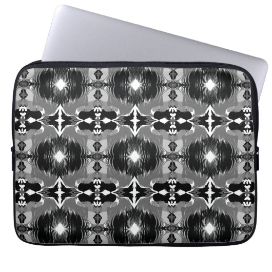 Schatten Spiegel Muster  Laptopschutzhülle (Vorderseite)
