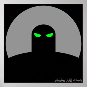 Schatten-Tötungs-Clan beschatten Zahl Plakat