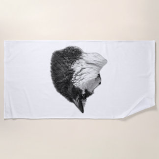 Schatten und Einsamkeit Strandtuch