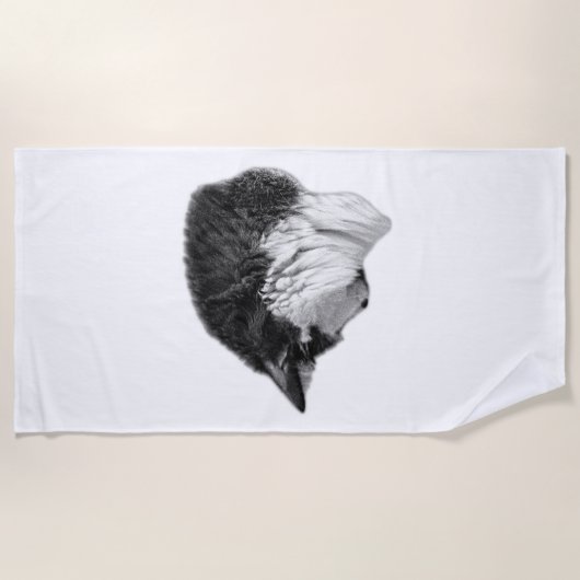 Schatten und Einsamkeit Strandtuch (Vorderseite)