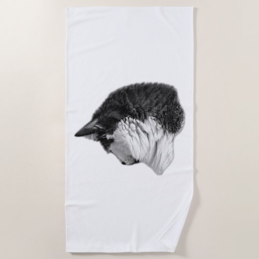 Schatten und Einsamkeit Strandtuch (Vorderseite)