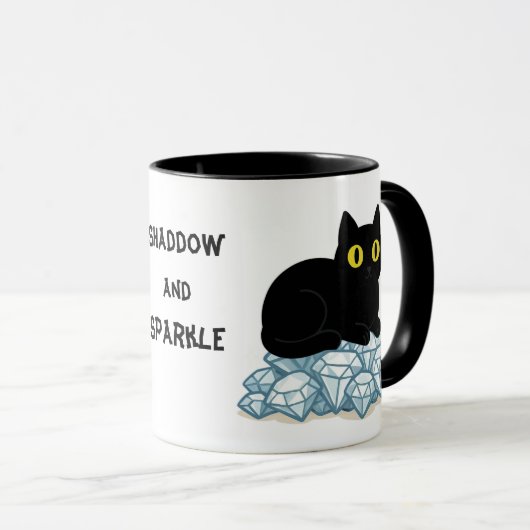 Schatten und Funkeln Tasse (VorderseiteRechts)