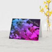 Schatten und Hydrangea-Blume Geburtstag Karte (Gelbe Blume)