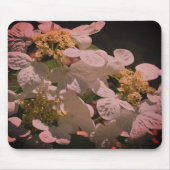 Schatten und leichte Lacecap Hydrangea-Blume Mousepad (Vorne)