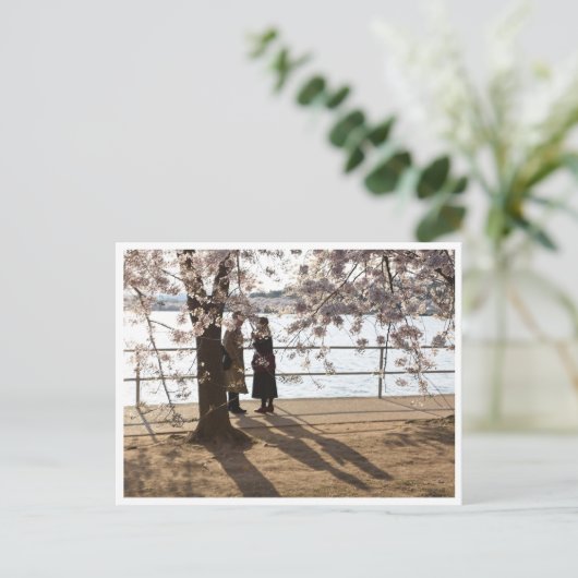 "Schatten unter dem Kirschbaum" Postkarte (Stehend Vorderseite)