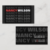 Schatten Visitenkarte (Vorne/Hinten)