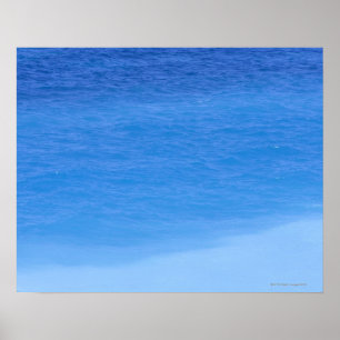 Schatten von blauem Ozean, Rhodos, Griechenland Poster