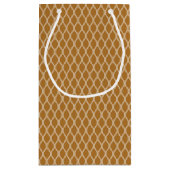 SCHATTEN VON BROWN DIAMOND PATTERN KLEINE GESCHENKTÜTE (Rückseite)