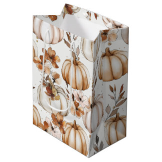 SCHATTEN VON BROWN- UND KREAHANDECKEN, DIE FALL-PU MITTLERE GESCHENKTÜTE