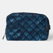 SCHATTEN VON DUNKELBLAUEN ART DECO PATTERN WASCHBEUTEL (Rückseite)