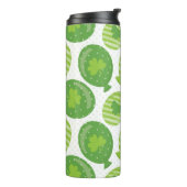 SCHATTEN VON GRÜNEN BALLOONS UND IRISCHEN KLEEBLÄT THERMOSBECHER (Nach links gedreht)