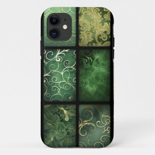 SCHATTEN VON IRISCHEN GRÜNEN UND GOLDEN VERZIERTEN Case-Mate iPhone HÜLLE