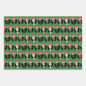 Schatten von Melanin, Schwarze Frauen, Weihnachtsm Geschenkpapier Set (Vorderseite 3)